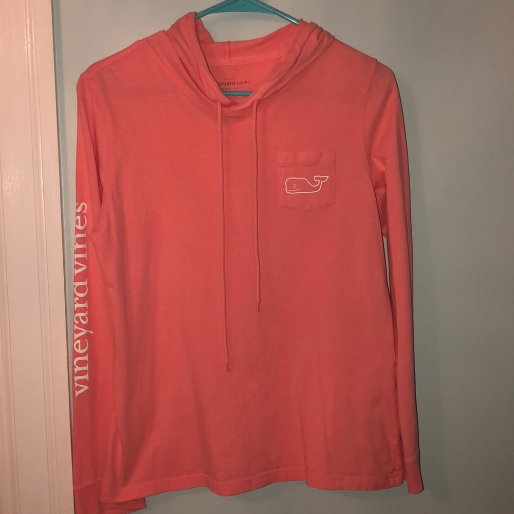 Vineyard Vines Peach Hoodie T-Shirt